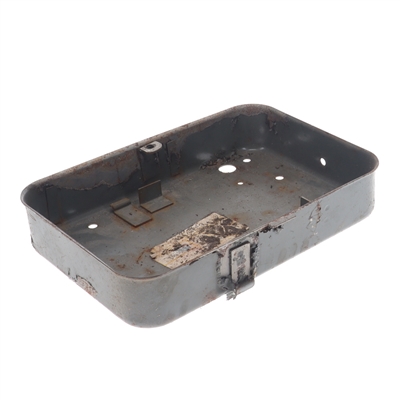 NOS vespa piaggio BRAVO side lunchbox - RIGHT - CRUSTY