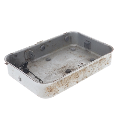 USED vespa piaggio GRANDE side lunchbox - LEFT - silver
