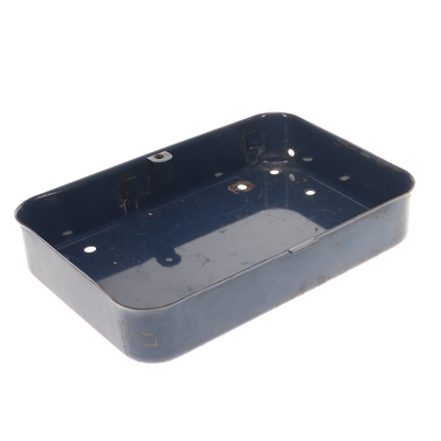 USED vespa piaggio GRANDE side lunchbox - RIGHT - dark blue