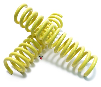 vespa PINASCO yellow 20% stiffer fork springs for stock ciao forks