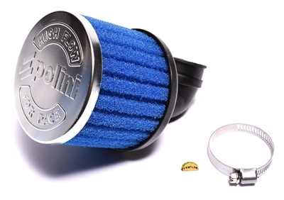 polini PHBG 90° angle blue foamy air filter - 34mm - LONGER