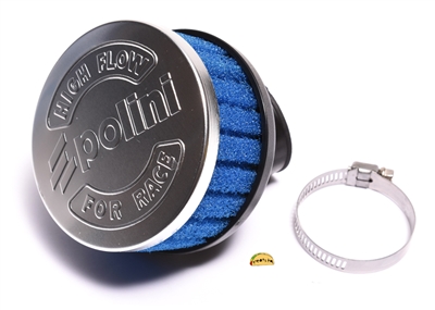 polini LIL 30° angle blue foam PHVA 37mm air filter