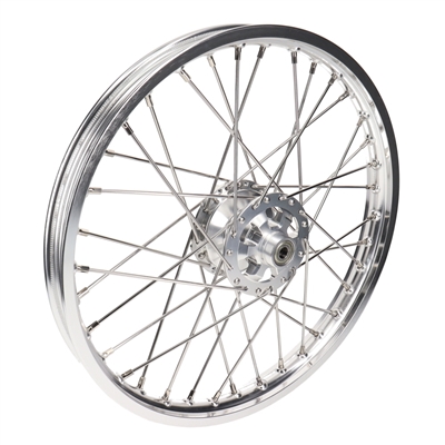 NEW puch 17" drum spoke wheel - silver - REAR