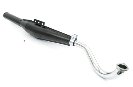 puch 2 part pipe - black