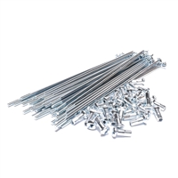 2.9mm x 220mm SILVER spoke set