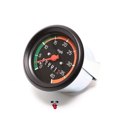 puch vdo 40MPH speedometer - two speed style GREEN n ORANGE