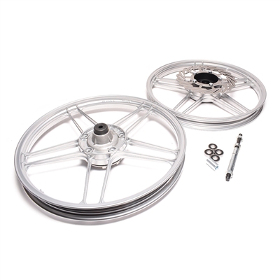 puch 17" grimeca 5 star wheel SET - version 2 - SILVER