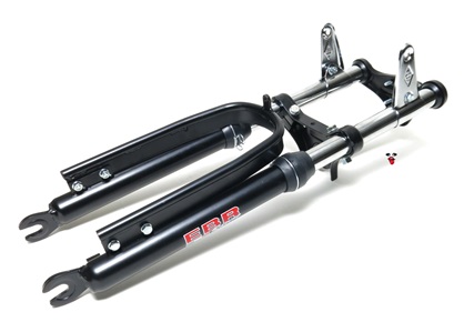 puch EBR BLACK magnum forks WITH stabilizer + reinforced top plate