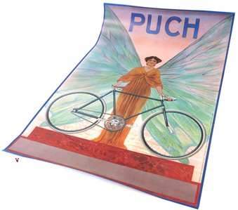 puch bicycle poster - goddess podium