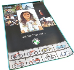 puch bikes poster - a beautiful day with...