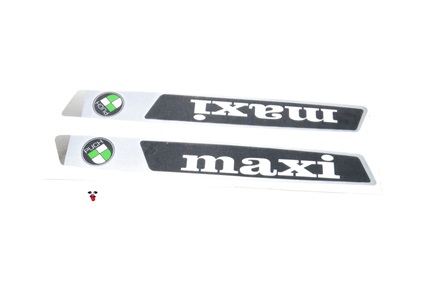 puch maxi N original decals that say "maxi"