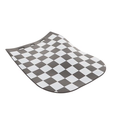 large PUCH round rubber mudflap -CHECKERED