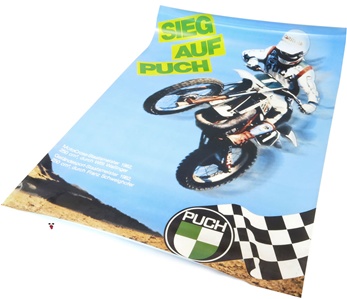 puch mx poster - victorious on puch
