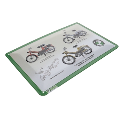 puch 12" x 8" metal plaque - 3 maxis