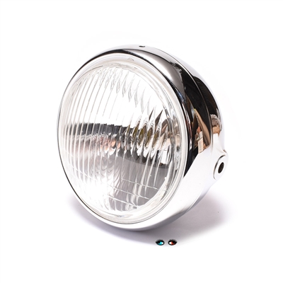 yamaha QT50 LB50 LB80 chappy round headlight - chrome