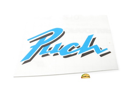 puch BLUE rad sticker