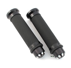 rdr black grip set with strobe light bar end savers