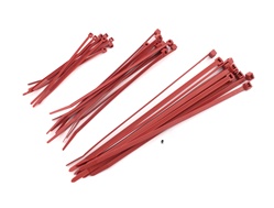 red zip tie pack