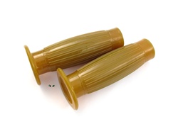 original style retro vomit "amber" light BROWN handle bar grips