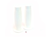 original style retro WHITE handle bar grips