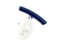blue plastic rim protector with string