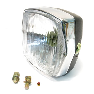 vintage squarish rinder headlight