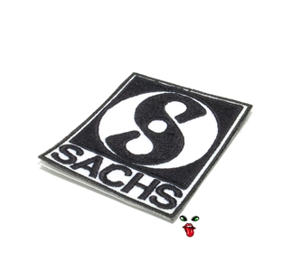 MOPED THREADS sachs logo patch - black n white