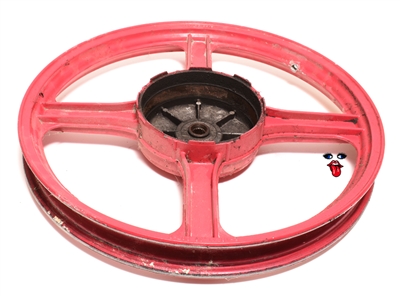 USED vespa piaggio 16" rear mag 4 star wheel - fuchsia