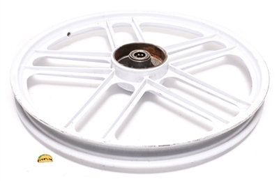 NOS 17" grimeca white straight-spoke 5 star mag