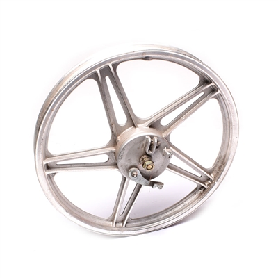 NOS 16" silver JIE LI front 5 star mag wheel