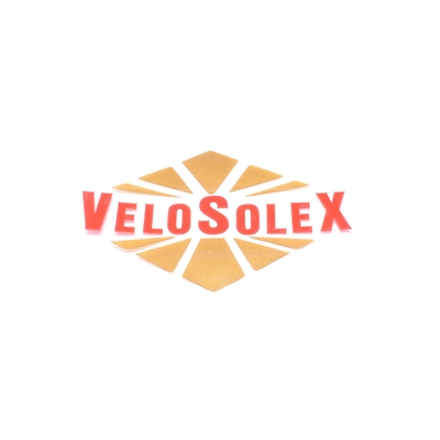 solex sticker - gold n red