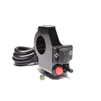 STAGE 6 left side turn signal switch assembly - BLACK