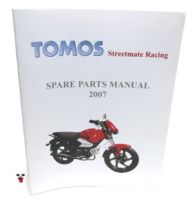 tomos OEM streetmate racing spare parts manual 2007