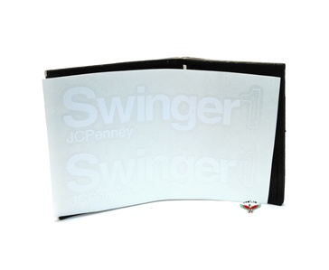 JCPenny SWINGER 1 tank decal set - white