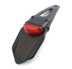 red LED tail light license plate bracket