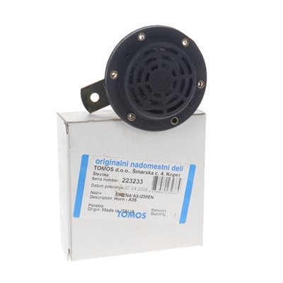 OEM tomos 12v horn - black