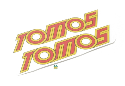tomos 4L red n yellow tank decals