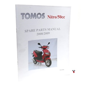 tomos NITRO 50cc moped spare parts manual
