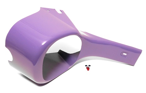 OEM tomos lower engine scoop - PURPLE - with cutaway