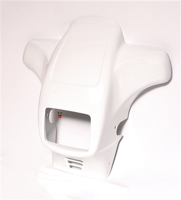 tomos OEM headlight fairing for targa/targa lx - white - v1