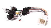 tomos OEM speedometer wiring harness w/bulbs - front
