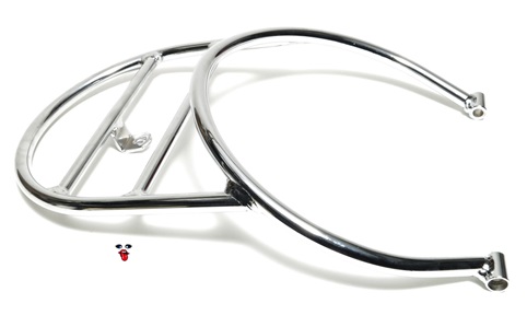 tomos OEM early revival rear rack - CHROME