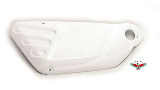 OEM tomos WHITE side cover - right side