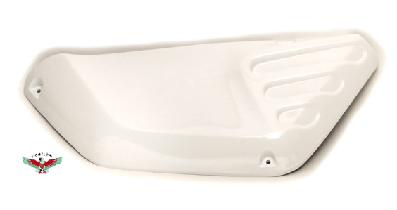 OEM tomos WHITE side cover - left side