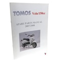 tomos VELO 150cc moped spare parts manual