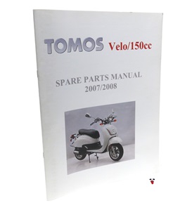 tomos VELO 150cc moped spare parts manual