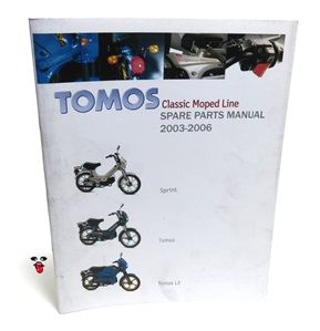 tomos OEM classic moped line spare parts manual 2003-2006