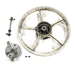 USED tomos 16" silver rear mag wheel