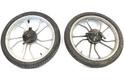 USED tomos 16" mag wheel set