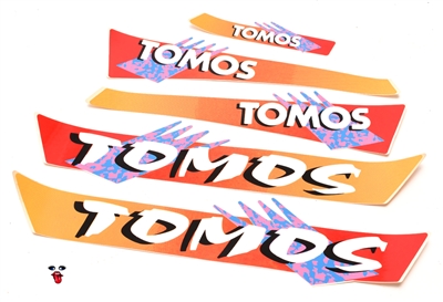 tomos OEM "TOMOS" rad sticker set